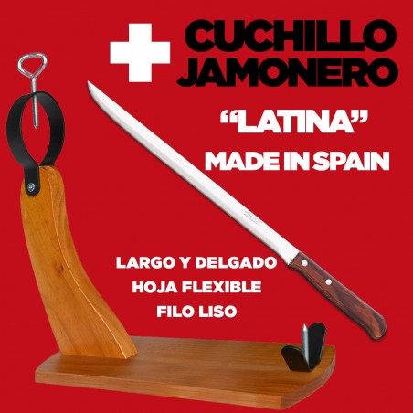 CUCHILLO,JAMONERO,MADERA,PROFESIONAL,ARCOS