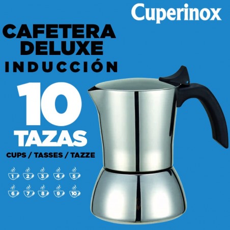 CAFETERA ACERO INOXIDABLE 10 TAZAS INDUCCION