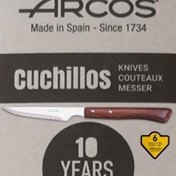 Cuchillo chuletero 110 mm mango de madera 371500 (Arcos)