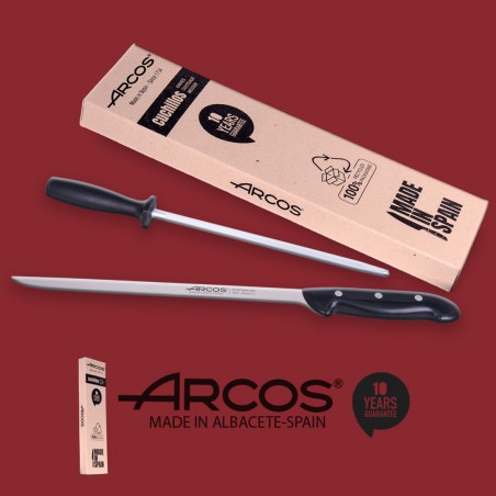 Arcos, Juego Cuchillo Jamonero Arcos Y Chaira, 2 Uds, Juego Cuchillos  Arcos