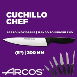 Arcos Juego Cuchillos Cocina Profesionales, Cuchillos Cocina Profesional, 6 pzas