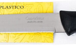 Cuperinox Essential Series – Pack de 6 Cuchillos de Cocina con Hoja de Acero Inoxidable y Mango Ergonómico de Plástico – Filo Recto Preciso y Duradero