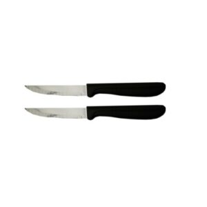Cuperinox Essential Series – Set de 2 Cuchillos de Cocina con Hoja de Acero Inoxidable y Mango Ergonómico de Plástico – Corte Preciso y Versatilidad para el Uso Diario