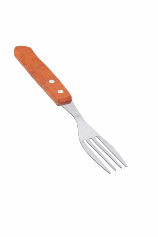 Cuperinox Classic Line – Set de 6 Tenedores Chuleteros con Puntas de Acero Inoxidable y Mango de Madera – Resistentes y Ergonómicos - Imagen 2