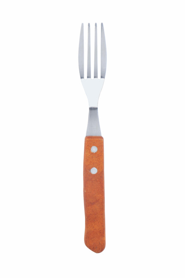 Cuperinox Classic Line – Set de 6 Tenedores Chuleteros con Puntas de Acero Inoxidable y Mango de Madera – Resistentes y Ergonómicos - Imagen 3