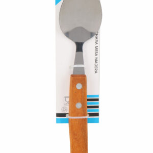 Cuperinox Classic Line – Set de 6 Cucharas de Mesa con Acero Inoxidable y Mango de Madera – Diseño Clásico y Ergonómico
