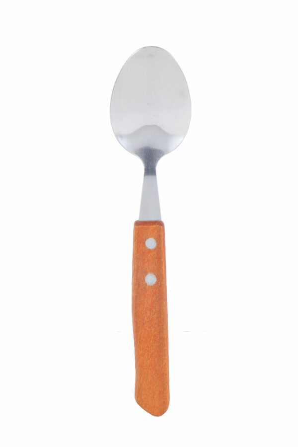 Cuperinox Classic Line – Set de 6 Cucharas de Mesa con Acero Inoxidable y Mango de Madera – Diseño Clásico y Ergonómico - Imagen 2
