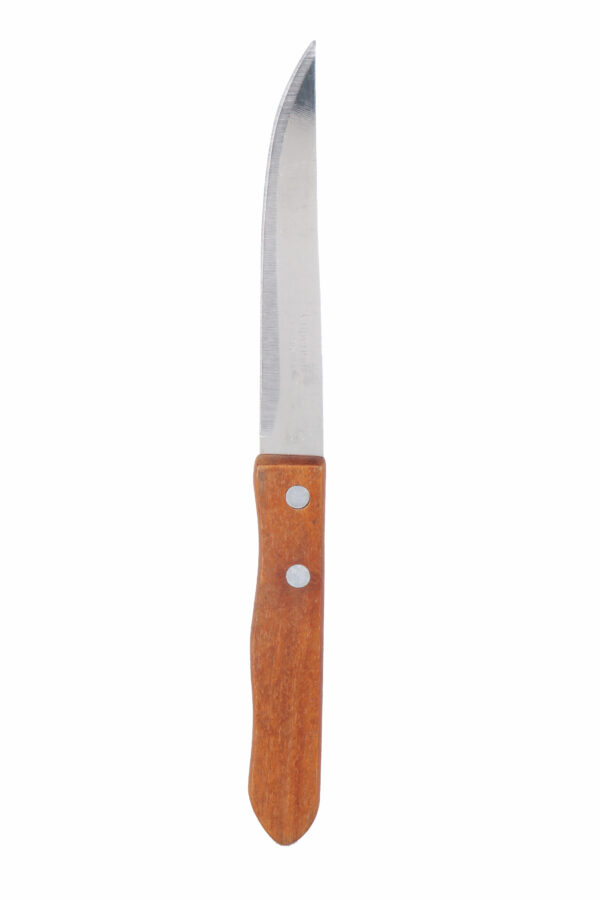 Cuperinox Classic Line – Set de 6 Cuchillos de Cocina 11 cm con Hoja de Acero Inoxidable y Mango de Madera – Filo Liso para Corte Preciso - Imagen 3