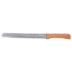 Cuperinox Classic Line – Cuchillo Panero con Hoja de Acero Inoxidable y Mango de Madera – Hoja Serrada para un Corte Preciso y Limpio