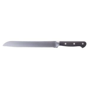 Cuchillo Panero Forjado 21 cm | Hoja Dentada de Acero Inoxidable | Cortapán Profesional | Mango Ergonómico con Triple Remache