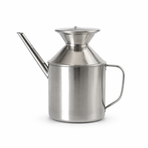 CUPERINOX Aceitera Acero Inoxidable | 1/4 Litro (250 ml) | Aceitera Cocina Tradicional con Tapa y Pico Vertedor | Antigoteo y Apta Lavavajillas | Steel Oil Collection