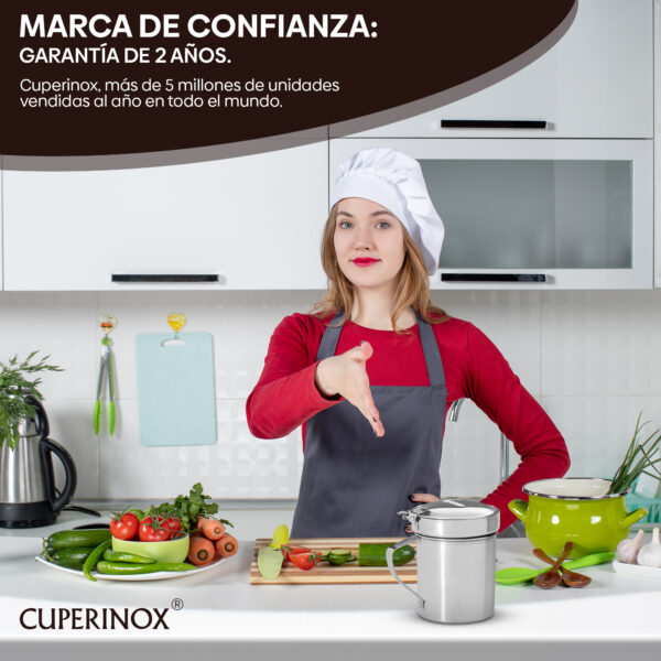 CUPERINOX Pack 2 Graseras Inox 550 ml | Grasera Carne y Pescado | Acero Inoxidable | Recoge Grasas y Aceites | Apta Lavavajillas - Gourmet Oil Collection - Imagen 7
