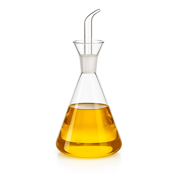 CUPERINOX Aceitera de Cristal Antigoteo para Aceite de Oliva, Resistente y Fácil de Limpiar Gourmet Oil Collection (500 Ml)