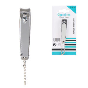 CUPERINOX Beauty Care - Cortauñas Mediano Profesional | Acero Inoxidable Resistente | Precisión para Uñas de Manos y Pies | Uso Doméstico y de Viaje | Blister Individual