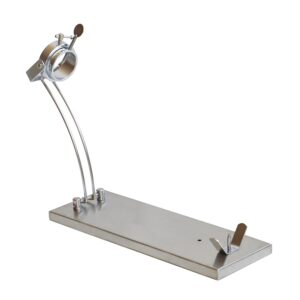CUPERINOX Soporte Jamonero Profesional Inoxidable | Plegable y Giratorio | Incluye Cuchillo Jamonero, Afilador y Funda para Jamón | Base Antideslizante | Jamoneros Elite Collection