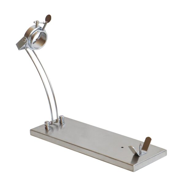 CUPERINOX Soporte Jamonero Profesional Inoxidable | Plegable y Giratorio | Incluye Cuchillo Jamonero, Afilador y Funda para Jamón | Base Antideslizante | Jamoneros Elite Collection