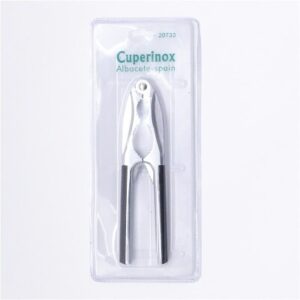 Cuperinox – Cascanueces Matizado de Metal Resistente | Diseño Ergonómico Multiuso para Nueces, Mariscos y Más | EasyOpen Line