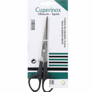 CUPERINOX Stylist Series - Tijera Peluquero Profesional 16,5 cm | Acero Inoxidable Mate | Corte Preciso y Duradero | Ideal para Salones y Estilistas