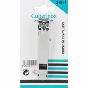 CUPERINOX Beauty Care - Cortauñas Pedicuro Profesional | Acero Inoxidable Resistente | Precisión para Uñas Gruesas y Duras | Uso Doméstico y Profesional | Caja Blanca
