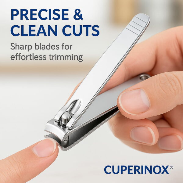 CUPERINOX Beauty Care - Cortauñas Pedicuro Profesional | Acero Inoxidable Resistente | Precisión para Uñas Gruesas y Duras | Uso Doméstico y Profesional | Caja Blanca - Imagen 7