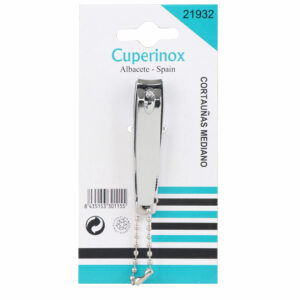 CUPERINOX Beauty Care - Cortauñas Mediano Profesional | Acero Inoxidable Resistente | Precisión para Uñas de Manos y Pies | Uso Doméstico y de Viaje | Blister Individual