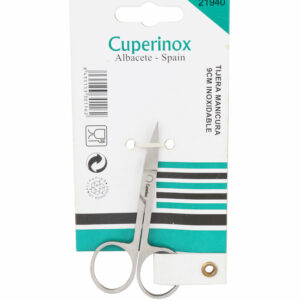 CUPERINOX Beauty Care - Tijera Manicura Profesional 9 cm | Acero Inoxidable Preciso | Recorte de Uñas, Cutículas y Vello Facial | Uso Personal y Profesional