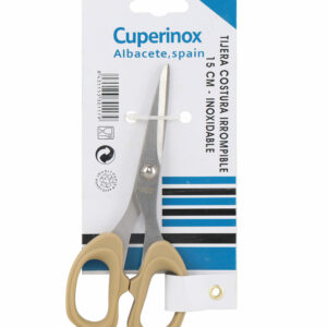 CUPERINOX Couture Series - Tijera Costura Profesional 14 cm | Acero Inoxidable Irrompible | Mango Ergonómico Antideslizante | Corte Preciso y Duradero