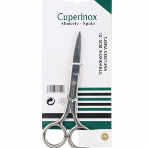 CUPERINOX Couture Series - Tijera Costura Profesional 12,5 cm | Acero Inoxidable de Alta Precisión | Corte Fino y Duradero | Uso Doméstico y Profesional