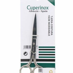 CUPERINOX Couture Series - Tijera Costura Profesional 15 cm | Acero Inoxidable Resistente | Corte Preciso para Telas y Manualidades | Uso Doméstico y Profesional