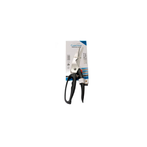 Cuperinox Kitchen Pro Tijeras de Cocina Profesionales 25 cm Tijeras de Trinchar Mango Ergonómico Negro Tijeras para Pollo y Huesos Acero Inoxidable Apto Lavavajillas