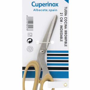 Cuperinox Kitchen Pro Tijeras de Cocina Profesional 21 cm Tijeras de Trinchar Carne y Pescado Acero Inoxidable Mango Ergonómico Apto Lavavajillas