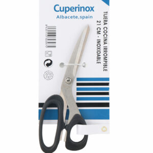 CUPERINOX Kitchen Pro - Tijeras Cocina Profesional 21 cm | Acero Inoxidable Resistente | Mango Ergonómico Antideslizante | Para Pollo, Pescado y Verduras | Apto Lavavajillas