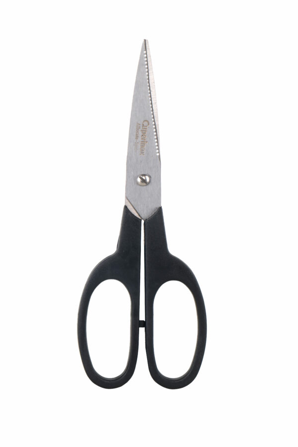 CUPERINOX Kitchen Pro - Tijeras Cocina Profesional | Mango Negro Ambidiestro | Acero Inoxidable de Alta Calidad | Para Pollo, Pescado, Carne y Verduras | Apto Lavavajillas - Imagen 2
