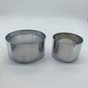 CUPERINOX Emplatador Redondo Inoxidable 6x4 cm | Pack 12 Moldes de Emplatar Profesionales | Aros de Presentación para Cocina Creativa y Repostería | Acero Inoxidable | Kitchen Prep Line