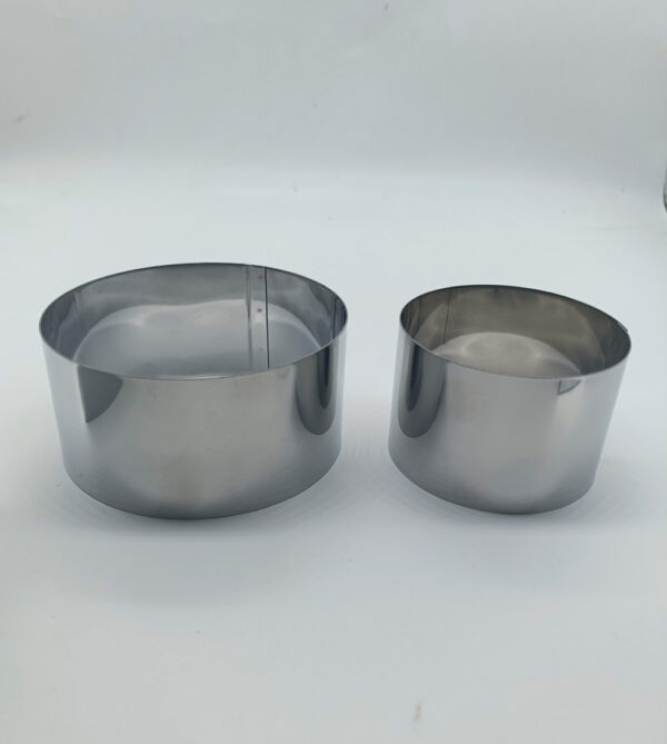 CUPERINOX Emplatador Redondo Inoxidable 8x4 cm | Molde de Emplatar Profesional | Aro de Presentación para Cocina Creativa y Repostería | Acero Inoxidable | Kitchen Prep Line