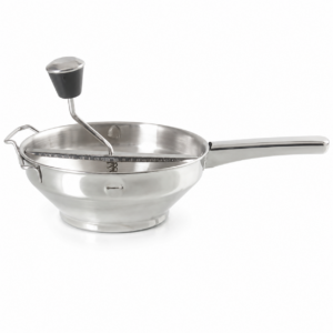 CUPERINOX Pasapurés Inoxidable 19 cm con Mango Metálico | Ideal para Purés Caseros, Sopas y Salsas | Alta Resistencia y Fácil Limpieza | Kitchen Prep Line