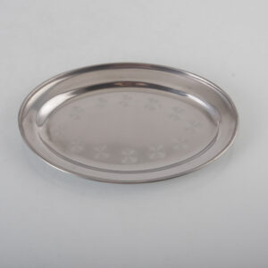 CUPERINOX Serve & Bake Collection - Bandeja de Servir Inox 22 cm | Acero Inoxidable Resistente | Ideal para Presentación de Aperitivos y Postres | Uso Profesional y Doméstico