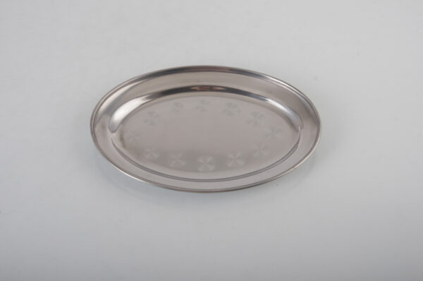 CUPERINOX Serve & Bake Collection - Bandeja de Servir Inox 22 cm | Acero Inoxidable Resistente | Ideal para Presentación de Aperitivos y Postres | Uso Profesional y Doméstico