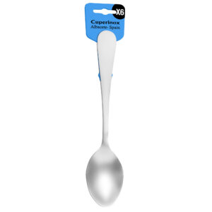 Cuperinox Blue Royal Collection – Set de 6 Cucharas de Café de Acero Inoxidable – Diseño Elegante y Resistente – 125 mm – Apto para Lavavajillas