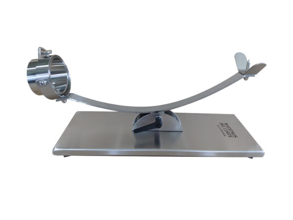 Maestros del Corte by CUPERINOX - Soporte Jamonero Profesional de Acero Inoxidable | Sistema Basculante y Cabezal Giratorio | Estabilidad, Corte Ergonómico y Fácil Limpieza | Apto para Jamones y Paletillas