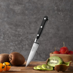 Maestros del Corte by CUPERINOX - Cuchillo Pelador Profesional 9 cm | Hoja de Acero Inoxidable de Alta Precisión | Mango Ergonómico Antideslizante | Cuchillo de Cocina para Frutas y Verduras